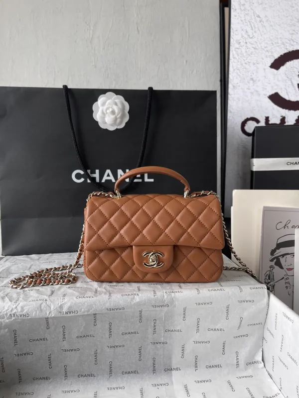 Chanel Quilted Top Handle Bag image 1