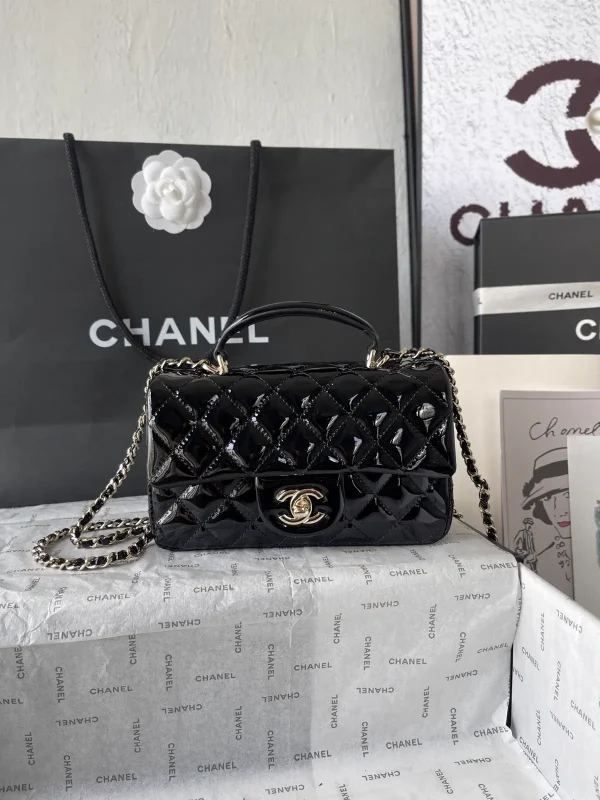 Chanel Quilted Top Handle Bag image 1