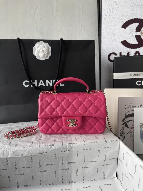 Chanel Quilted Top Handle Bag image 1