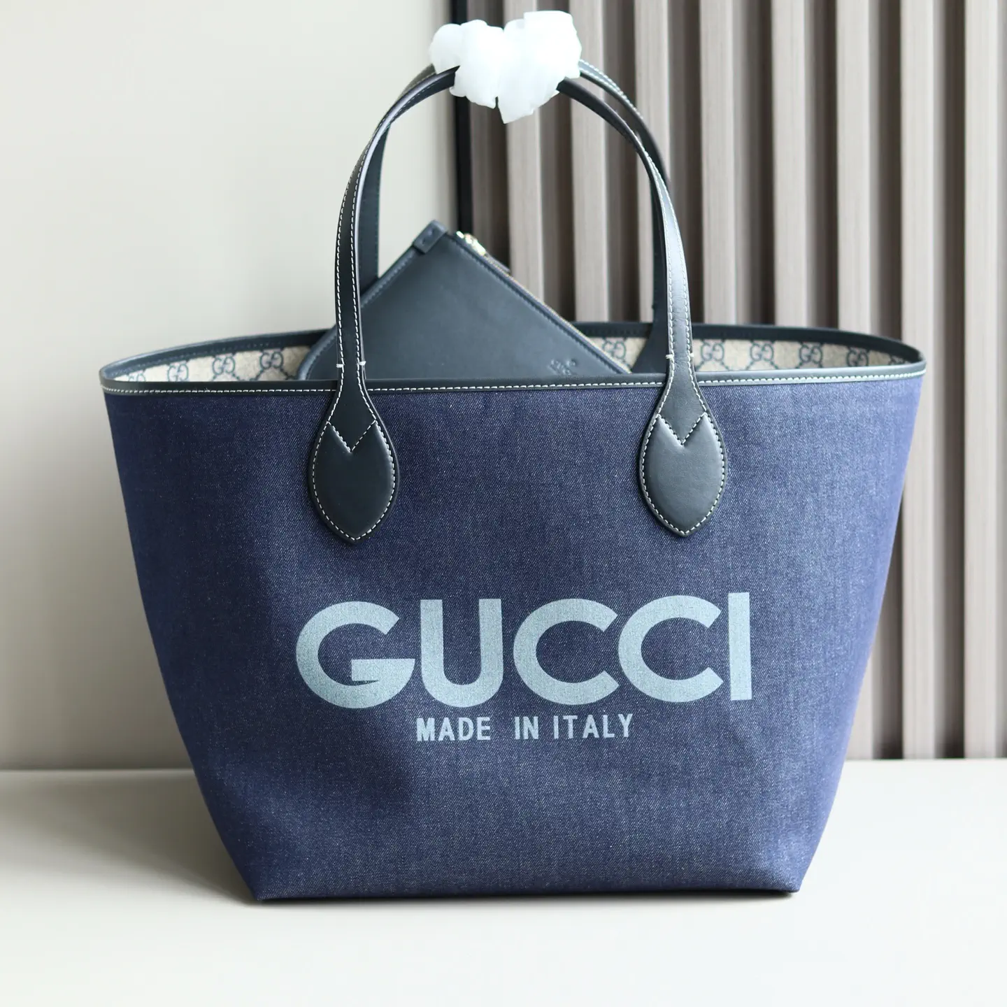 Gucci Denim Medium Tote Bag image 1