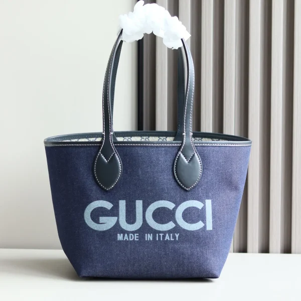 Gucci Denim Small Tote Bag image 1