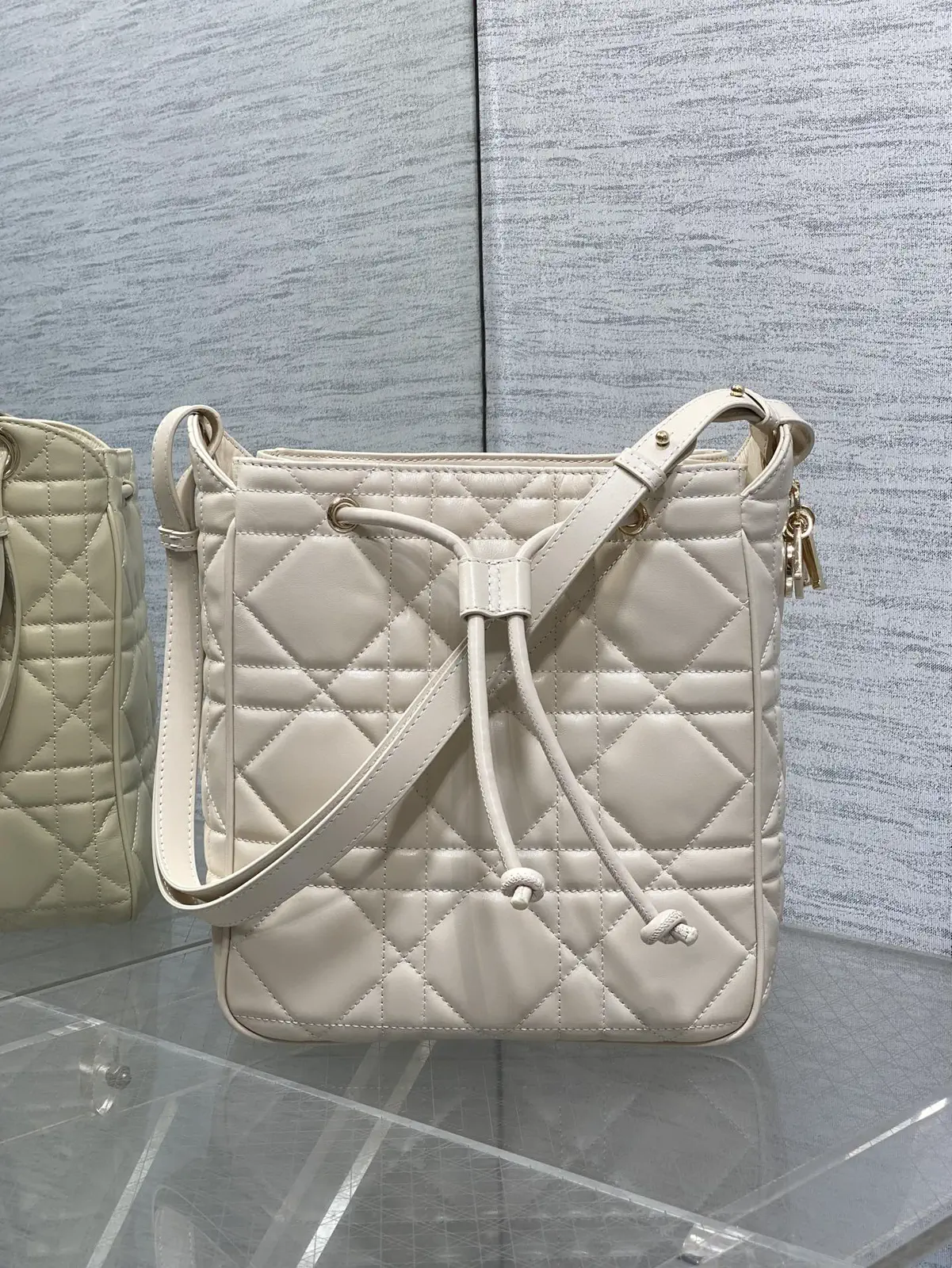 Dior Quilted Bucket Bag image 1