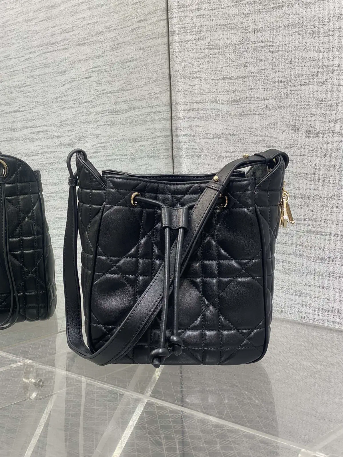 Dior Quilted Bucket Bag image 1