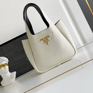 Prada Mini Leather Tote Bag image 1