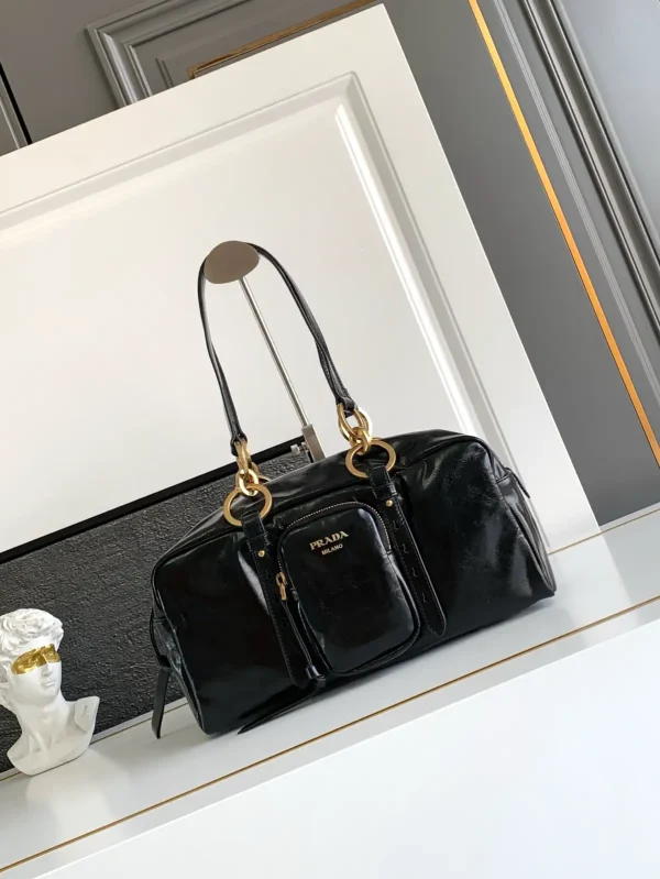Prada Black Leather Shoulder Bag image 1