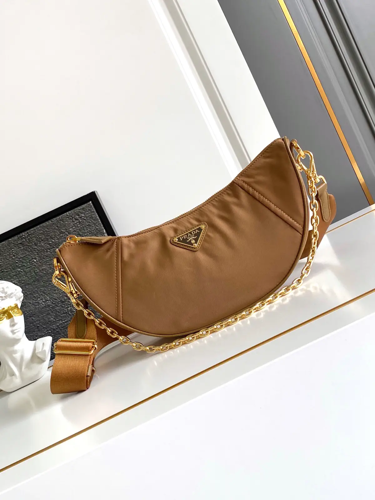 Prada Re-Nylon Crescent Shoulder Bag image 1