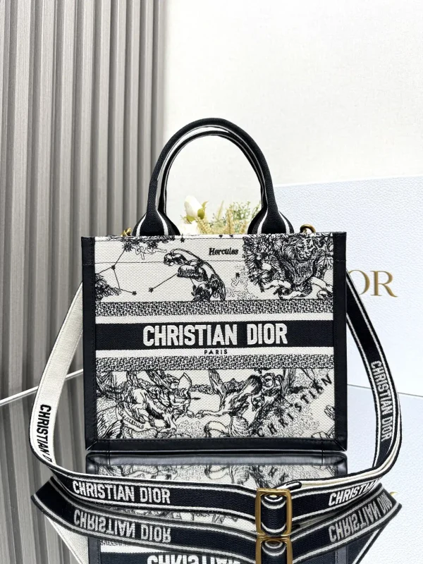 Dior Mini Book Tote Bag with Shoulder Strap image 1