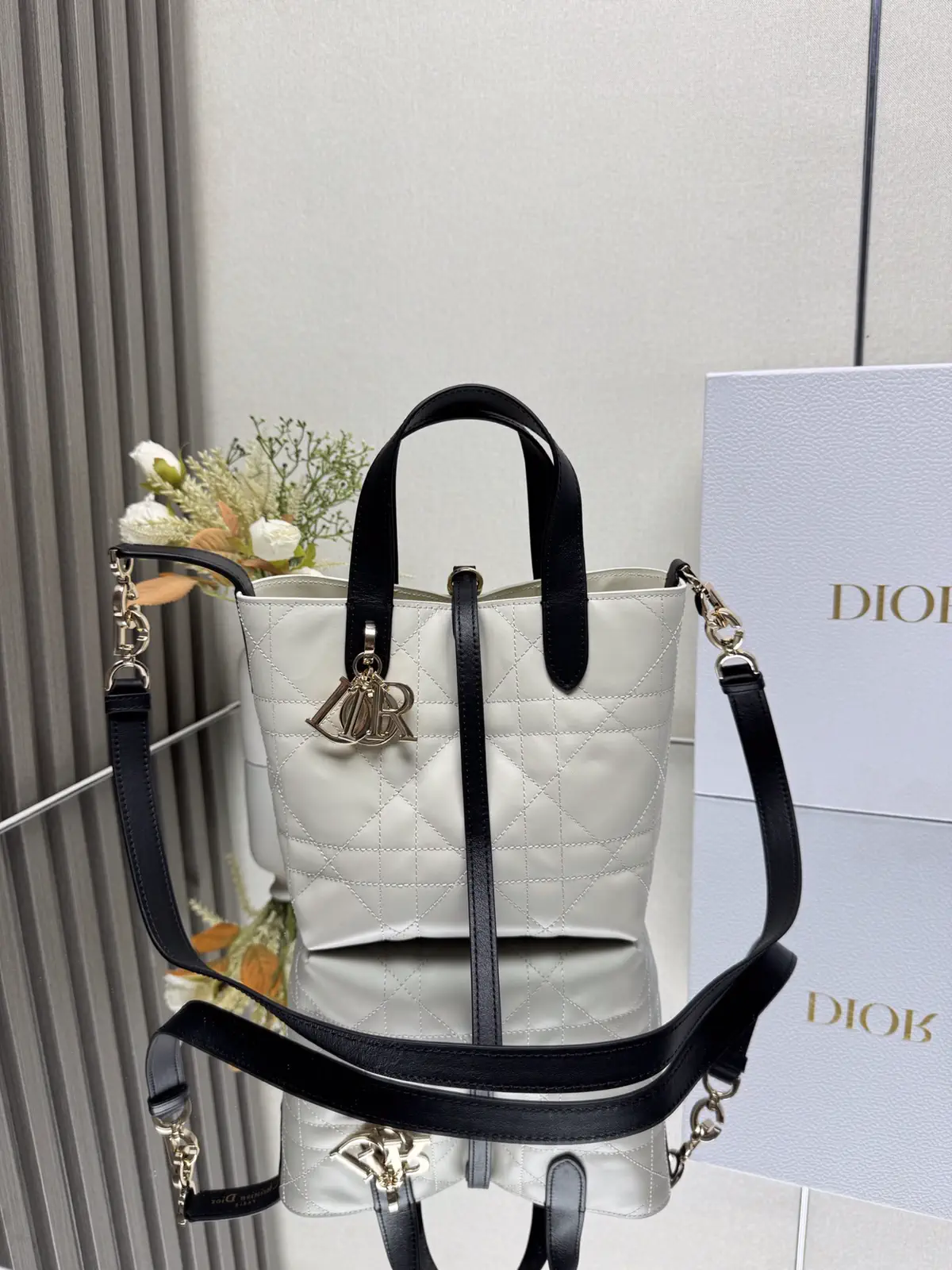 Dior Quilted Top Handle Bag image 1