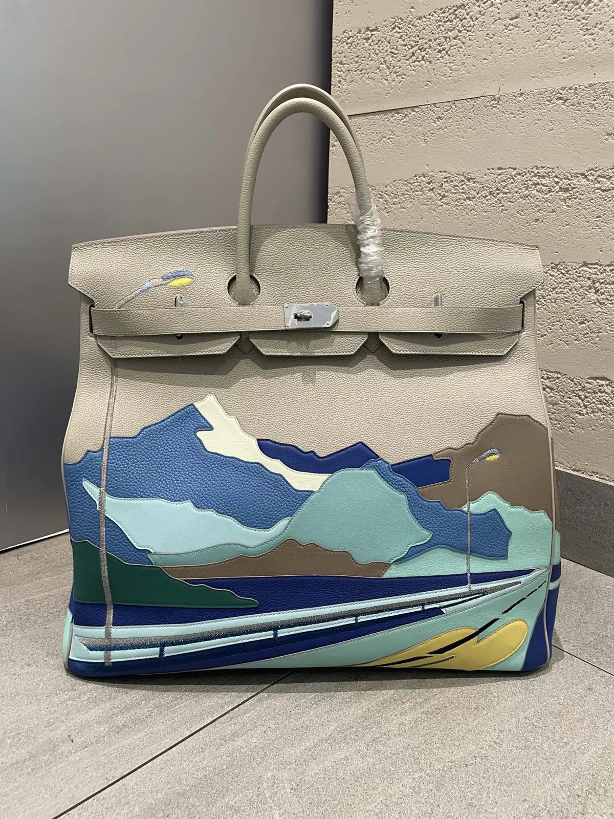 Hermès Landscape Applique Top Handle Bag image 1