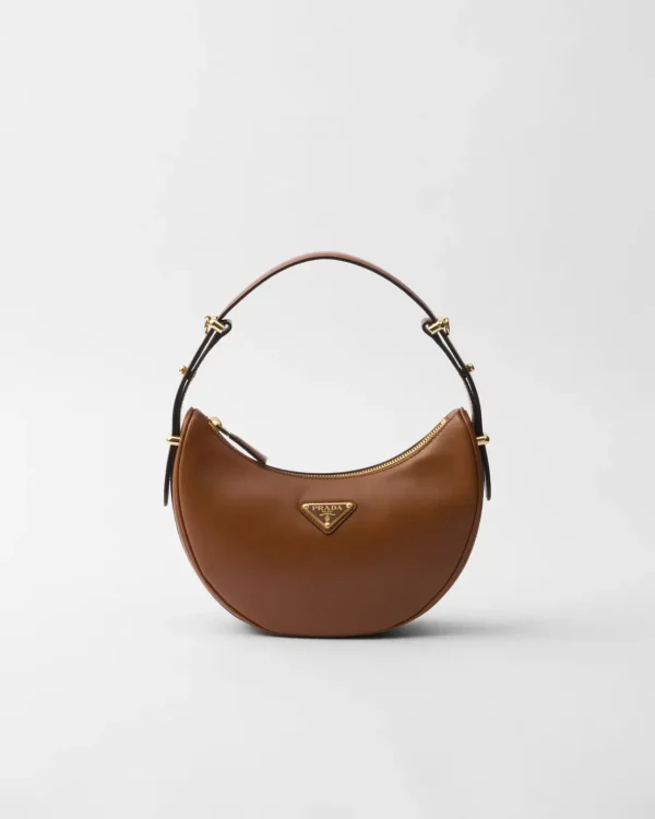 Prada Brown Leather Shoulder Bag image 1