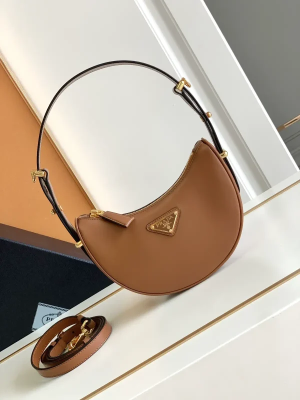 Prada Leather Hobo Shoulder Bag image 1
