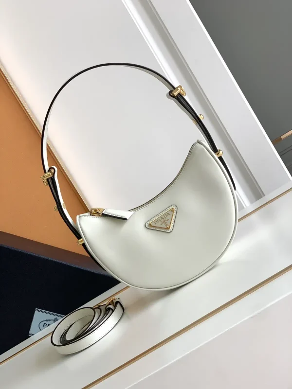 Prada Hobo Leather Shoulder Bag image 1
