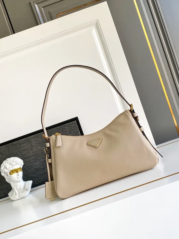 Prada Leather Hobo Shoulder Bag image 1