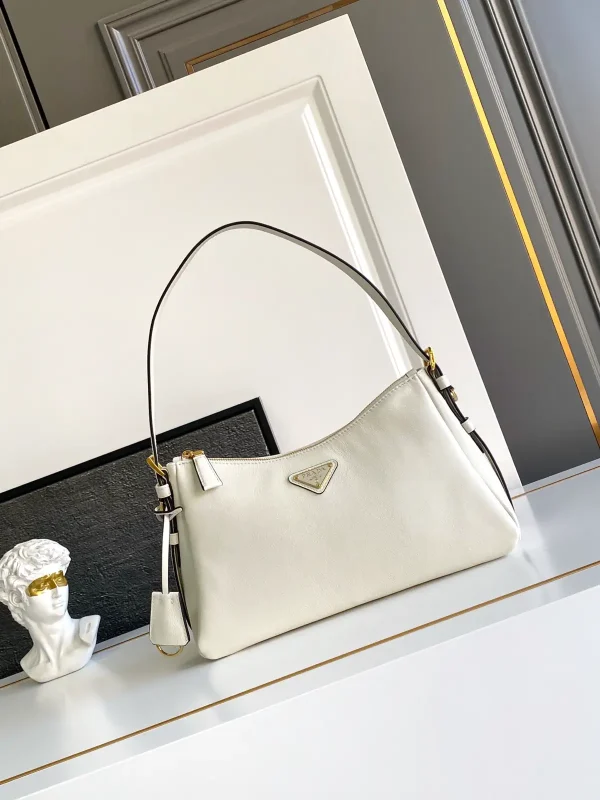 Prada Leather Hobo Shoulder Bag image 1