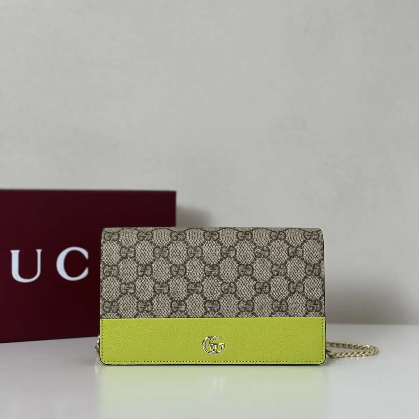 Gucci Monogram Chain Crossbody Bag image 1