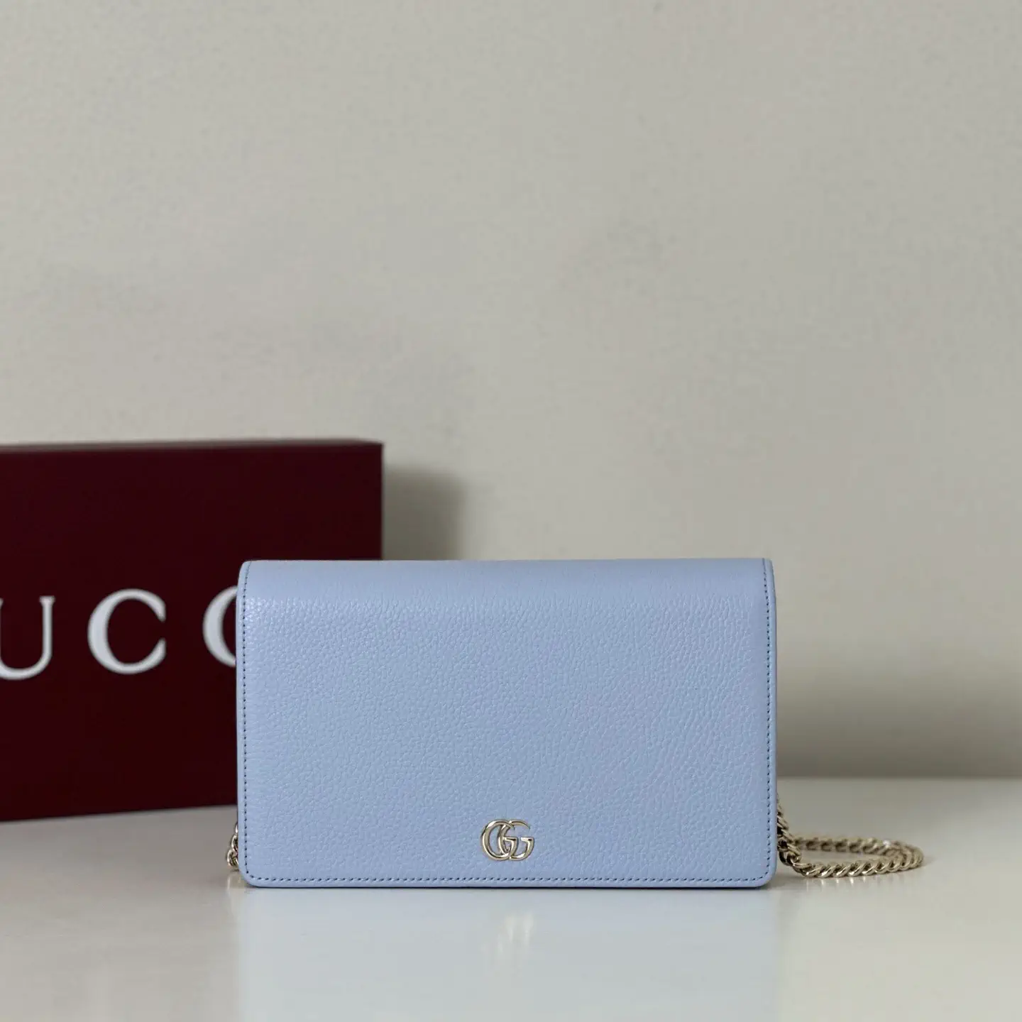 Gucci Light Blue Chain Wallet image 1