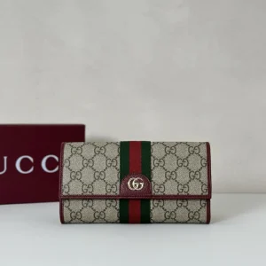 Gucci Monogram Web Stripe Long Wallet image 1