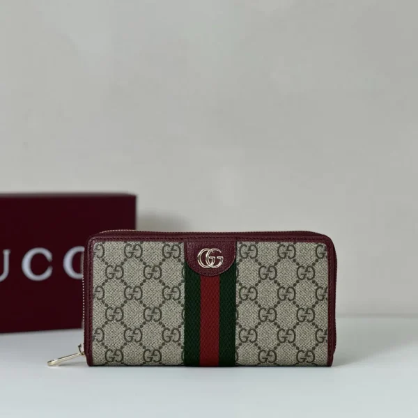 Gucci Monogram Zip Around Wallet image 1