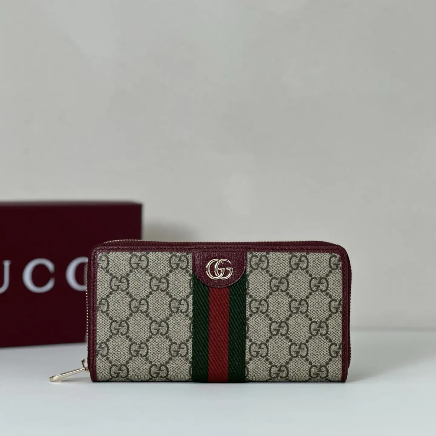 Gucci Monogram Zip Around Wallet image 1