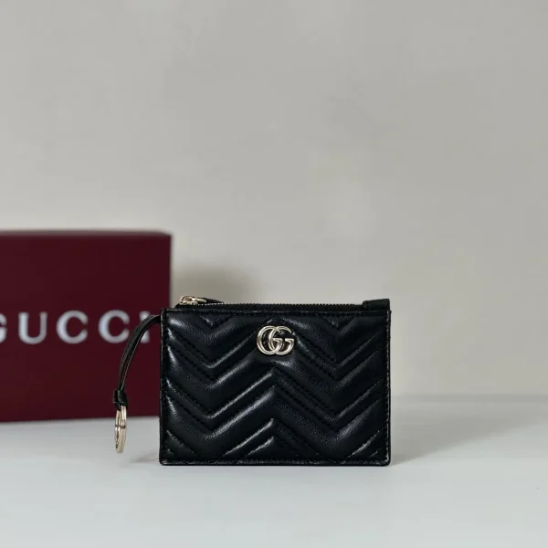 Gucci Black Quilted Card Holder image 1