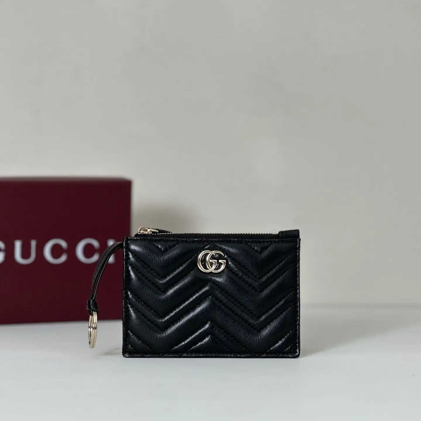 Gucci Black Quilted Card Holder image 1