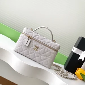 Chanel Quilted Vanity Bag with Detachable Chain image 1
