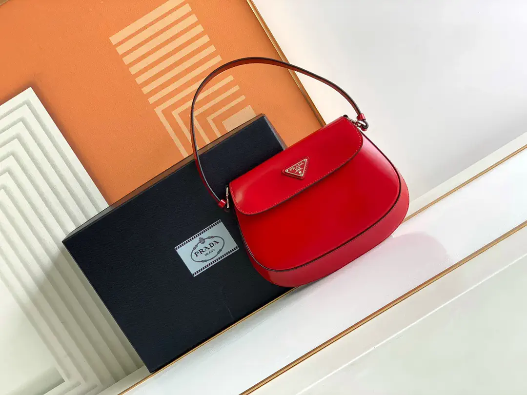 Prada Red Flap Shoulder Bag image 1