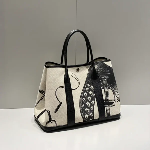 Hermès Garden Party Painted Graffiti Tote Bag image 1