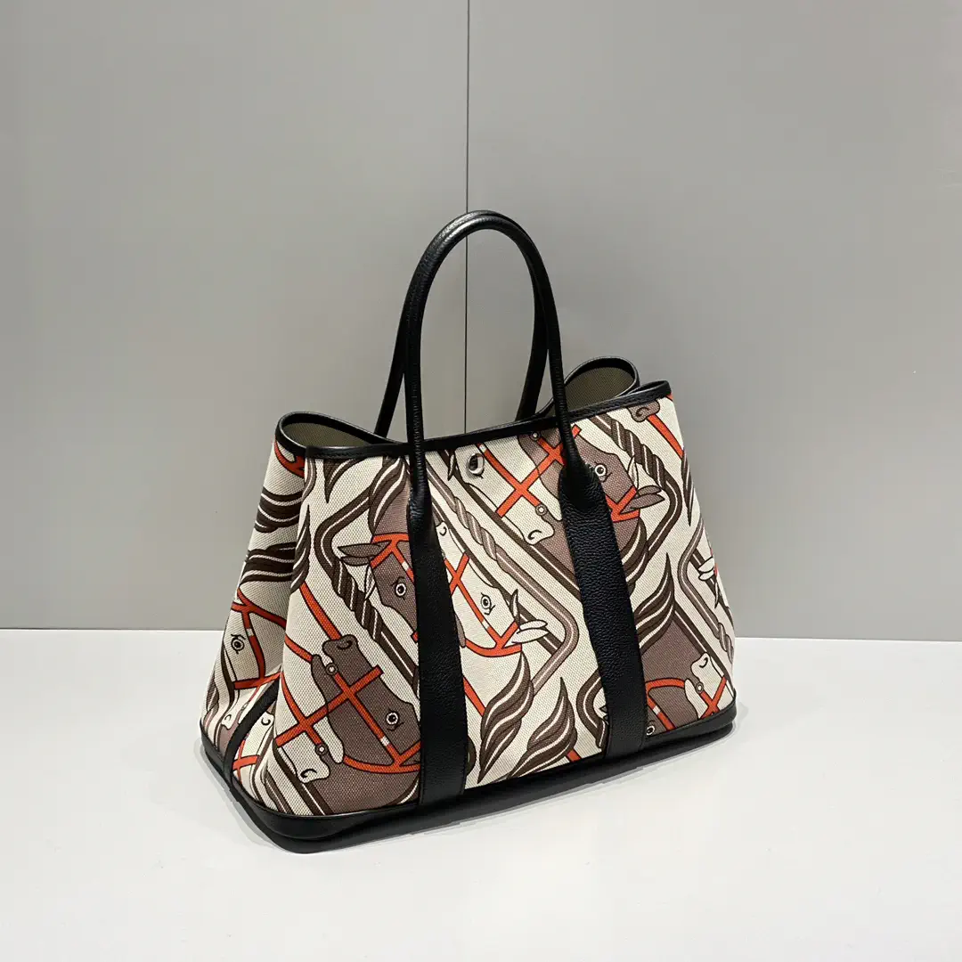 Hermès Garden Party Horse Print Tote Bag image 1