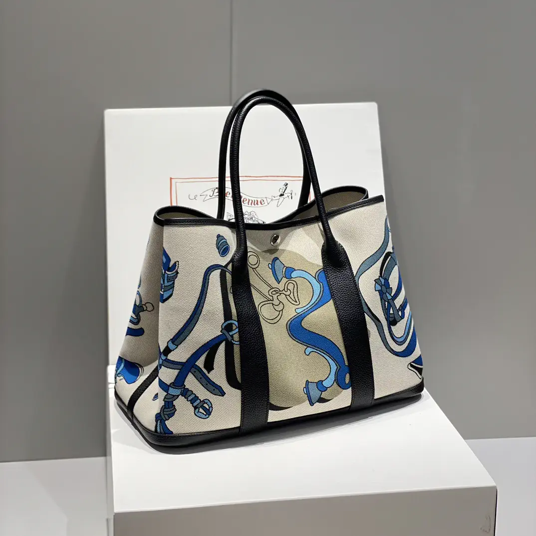 Hermès Garden Party Painted Graffiti Tote Bag image 1
