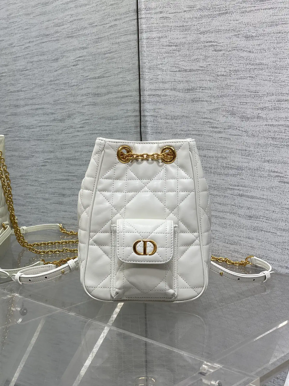 Dior Quilted Bucket Bag image 1