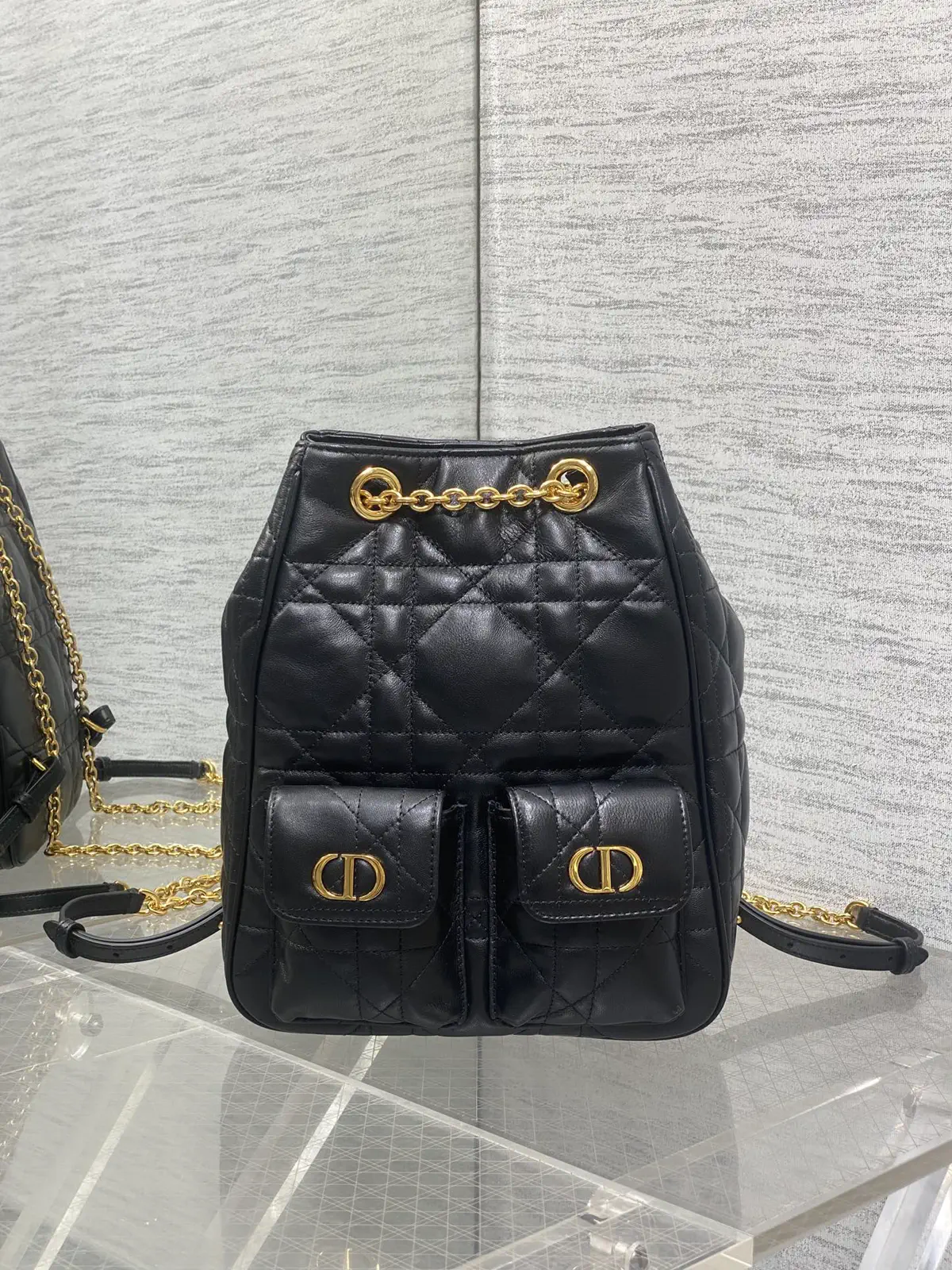 Dior Quilted Leather Backpack image 1