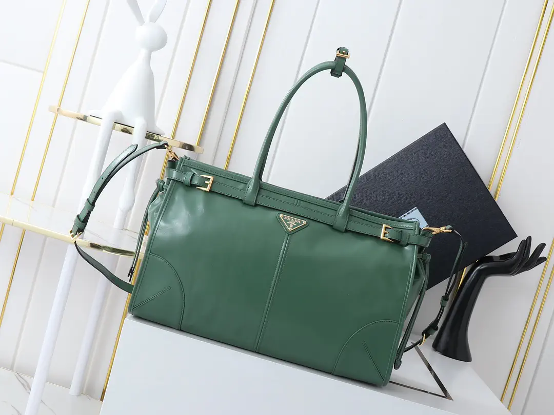 Prada Green Top Handle Crossbody Bag image 1