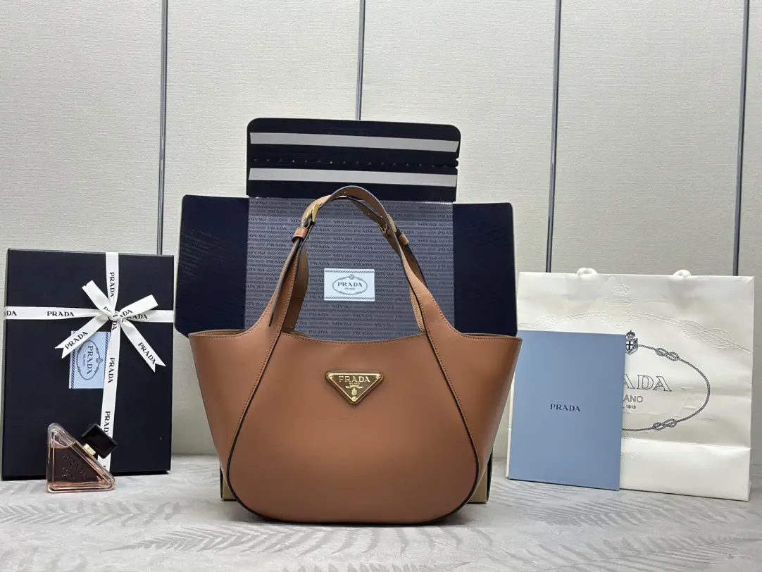 Prada Leather Tote Bag image 1