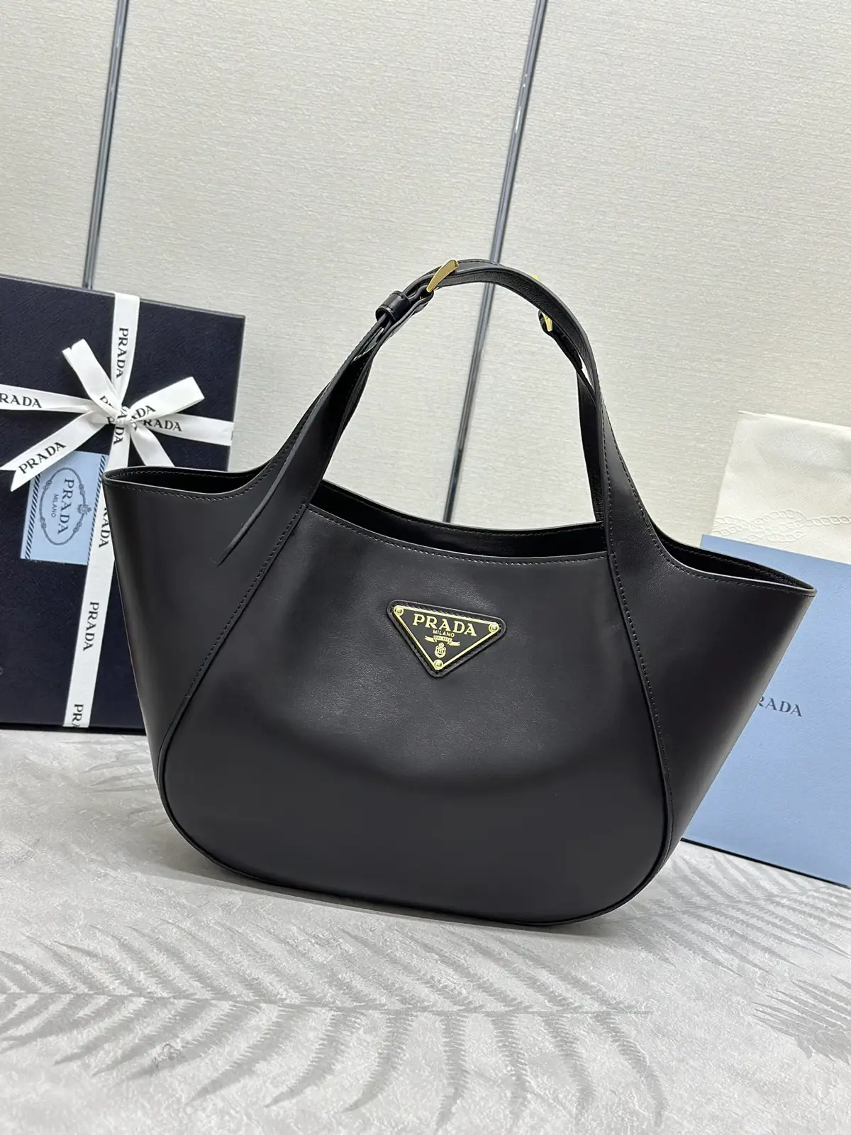 Prada Leather Tote Bag image 1