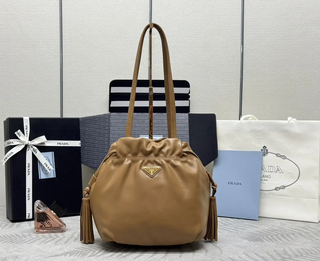 Prada Drawstring Tassel Shoulder Bag image 1