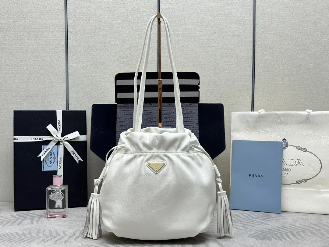 Prada Drawstring Tassel Shoulder Bag image 1