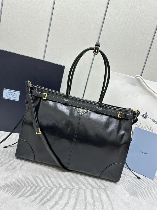 Prada Large Convertible Top Handle Crossbody Bag image 1