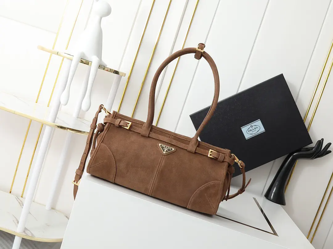Prada Suede Shoulder Bag image 1