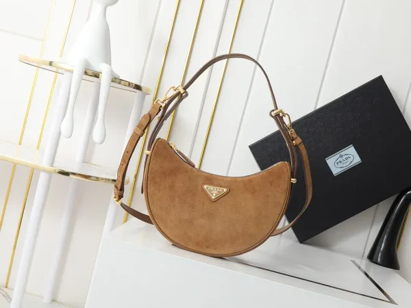 Prada Arque Suede Shoulder Bag image 1