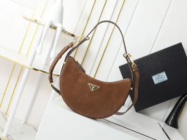 Prada Arque Suede Shoulder Bag image 1