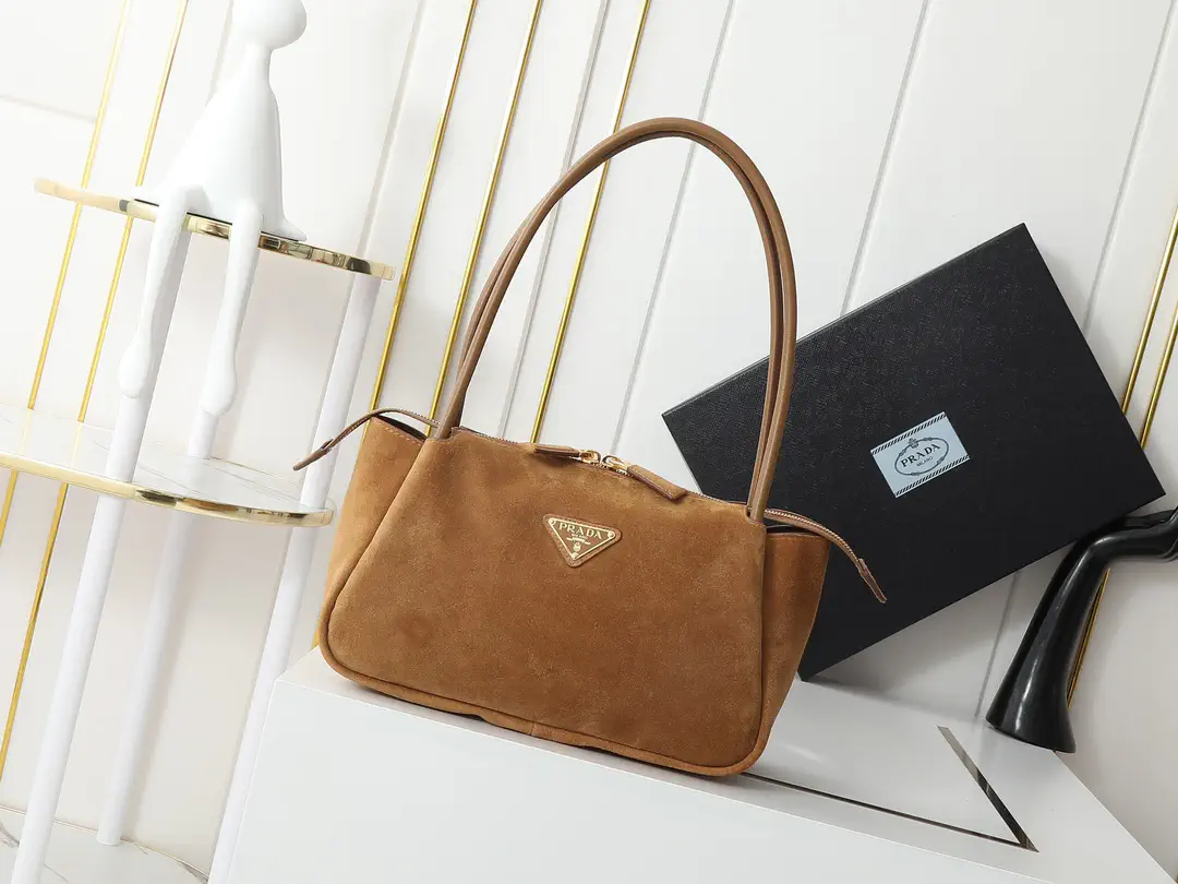 Prada Suede Hobo Shoulder Bag image 1