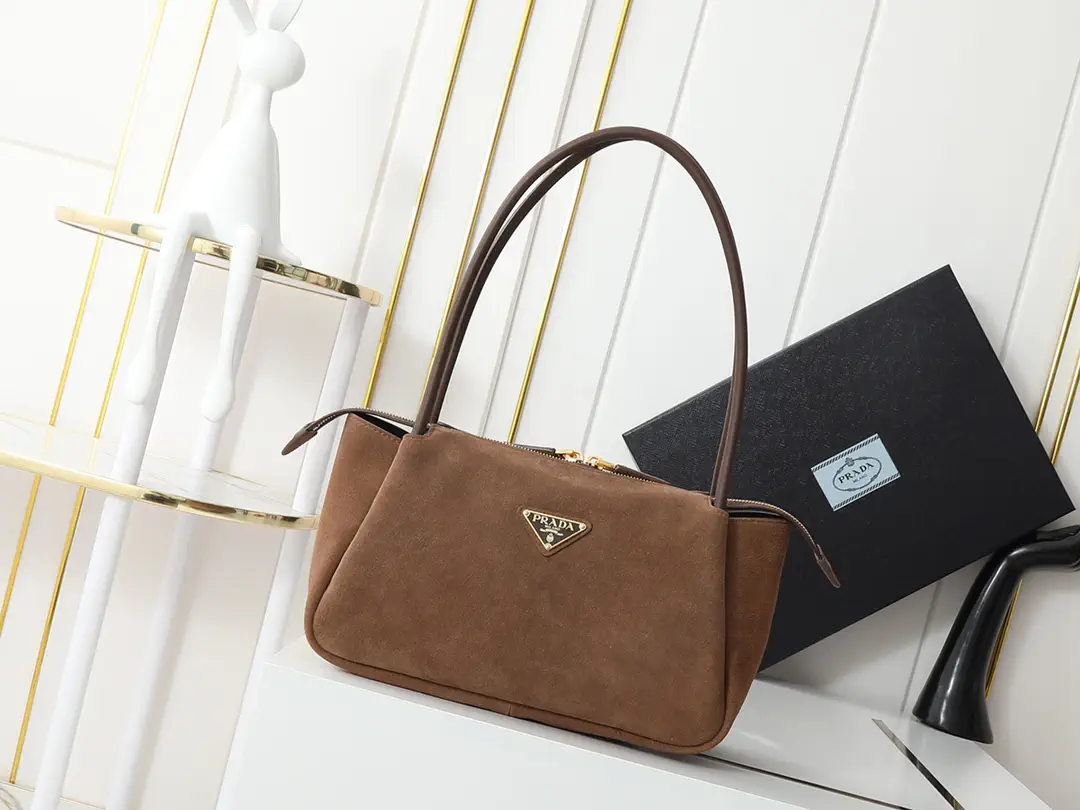 Prada Suede Hobo Shoulder Bag image 1