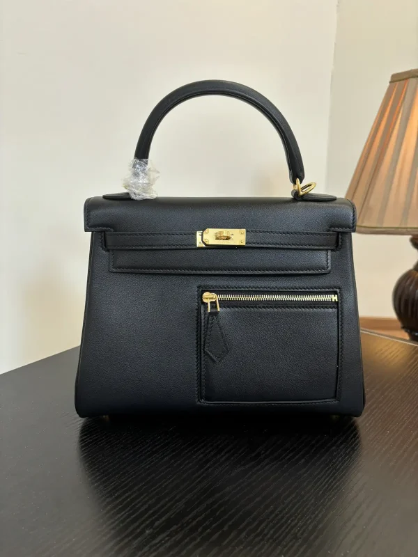 Hermès Black Top Handle Bag image 1