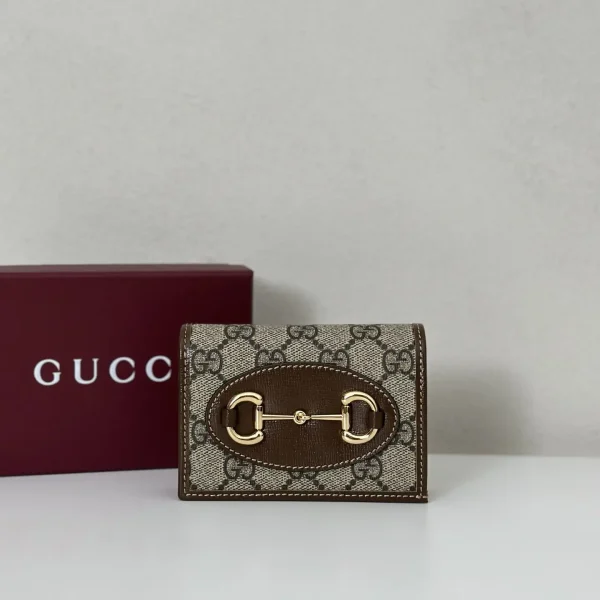 Gucci Monogram Horsebit Card Holder image 1
