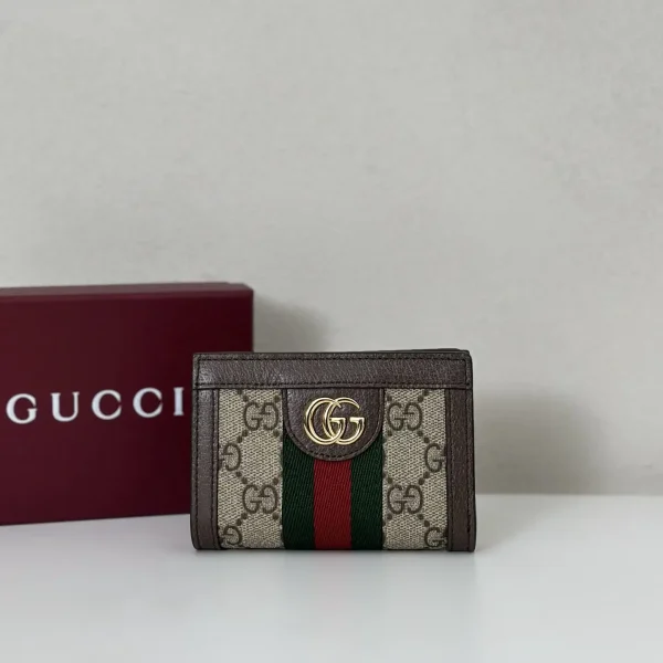 Gucci Monogram Web Stripe Card Holder image 1