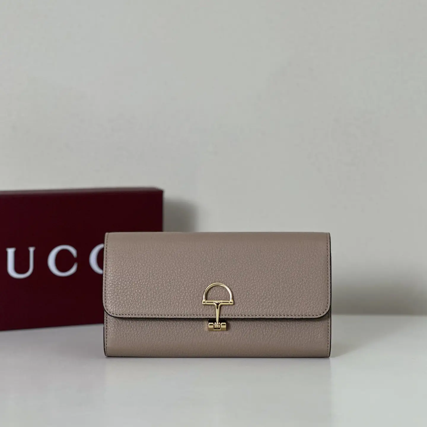 Gucci Taupe Long Wallet image 1