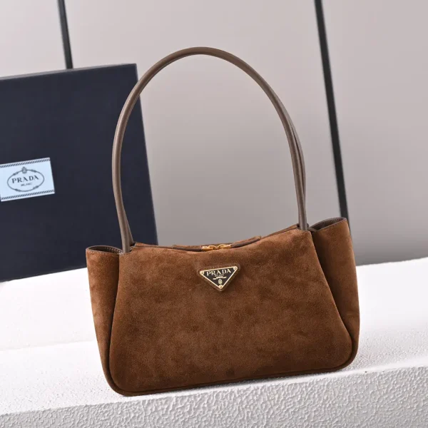 Prada Suede Hobo Shoulder Bag image 1