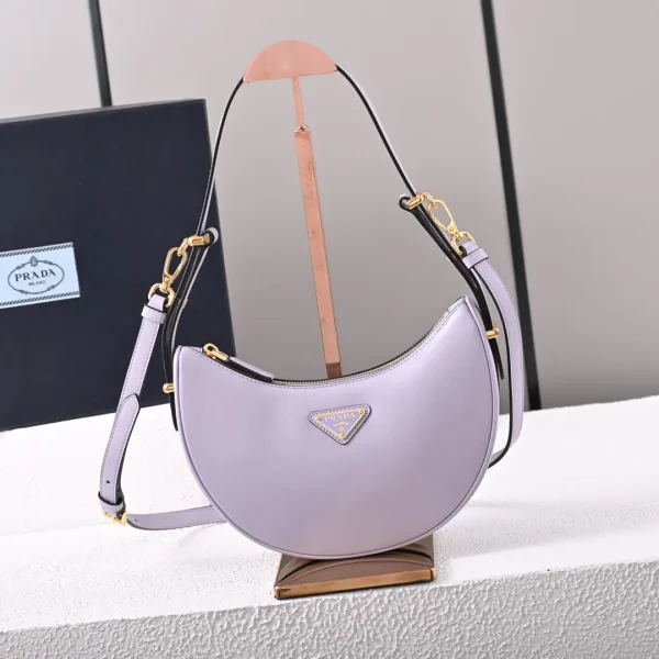 Prada Hobo Leather Shoulder Bag image 1