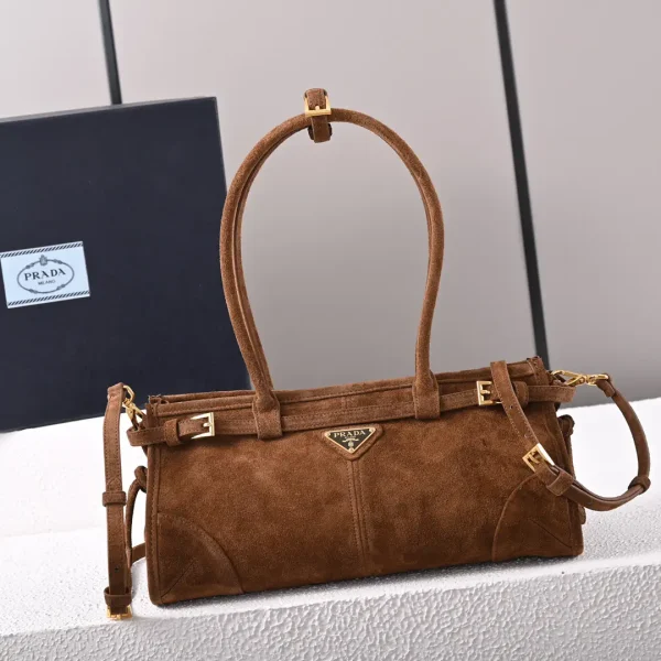 Prada Suede Top Handle Bag image 1